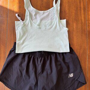 Activewear Bundle – New Balance Running Shorts + Lululemon Mint Green Top – Size